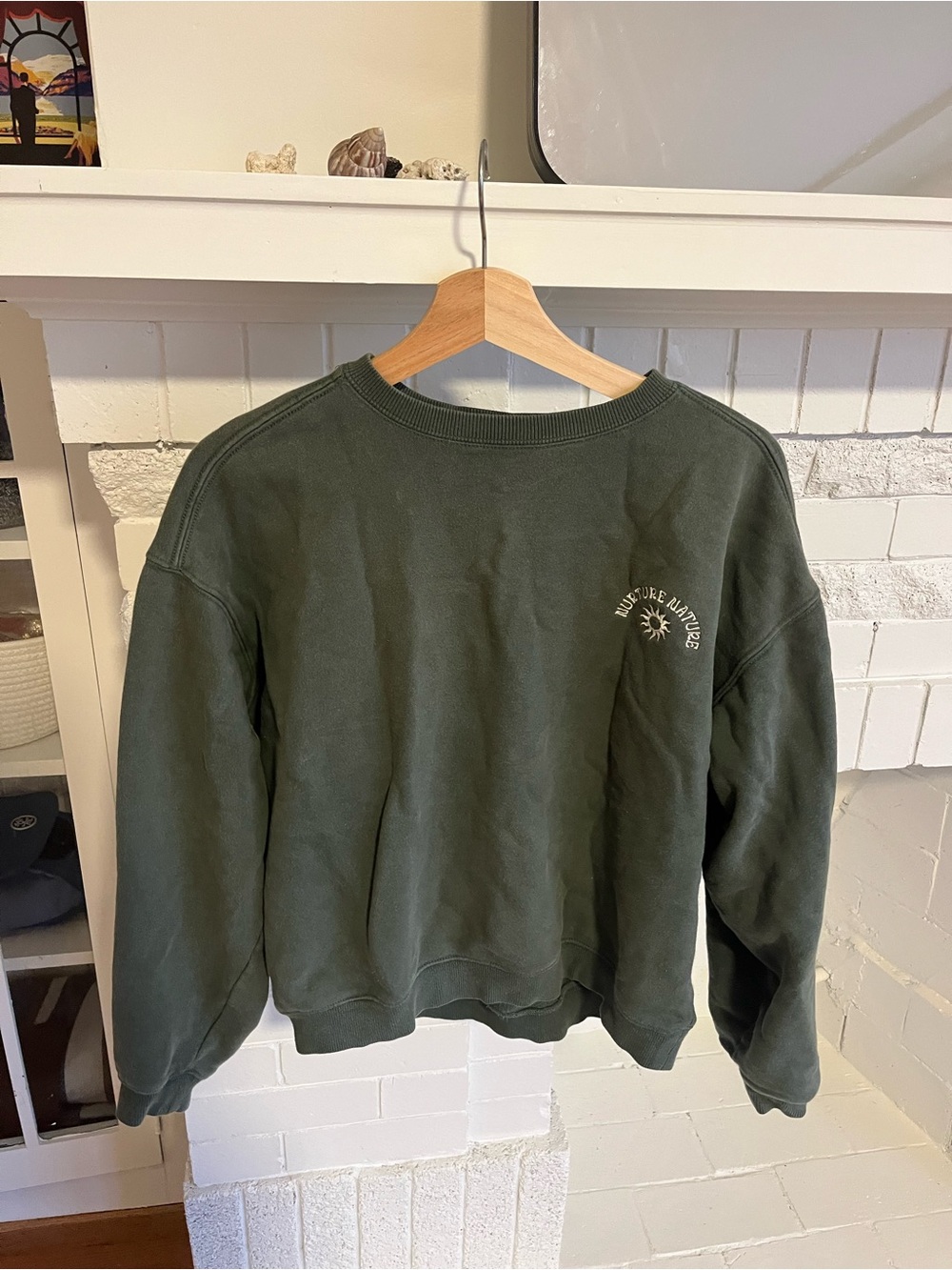 Green Crewneck Nature Nature Sweatshirt